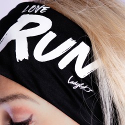 Běžecká čelenka LOVE RUN – černá