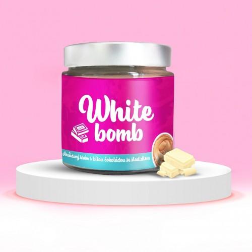WHITE BOMB arašidový krém s bielou čokoládou