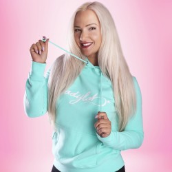 Ladylab Mikina s kapucí – TYRKYS
