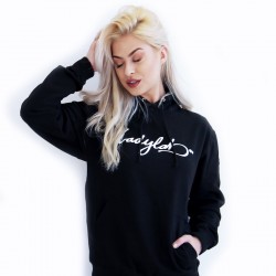 Ladylab Mikina voľná s kapucňou - BLACK